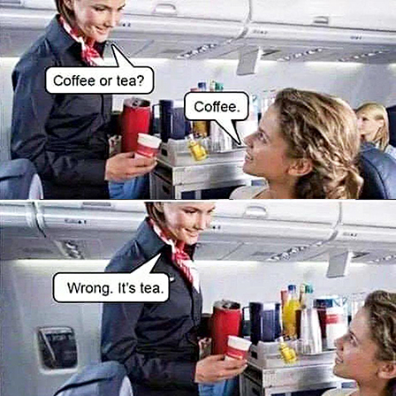 Humour inglese: Coffee or&nbsp;tea?