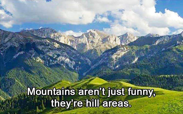 Humour inglese: Mountains