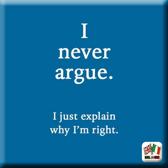 Humour inglese: Arguments
