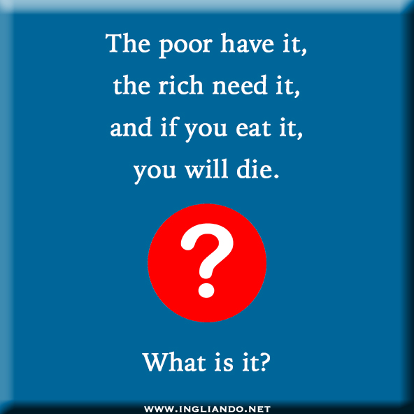 Indovinelli in inglese •&nbsp;1