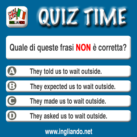 Quiz Time in inglese: intermediate exercise&nbsp;22