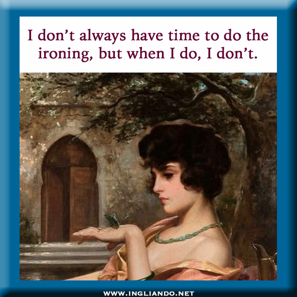 Humour inglese: Ironing