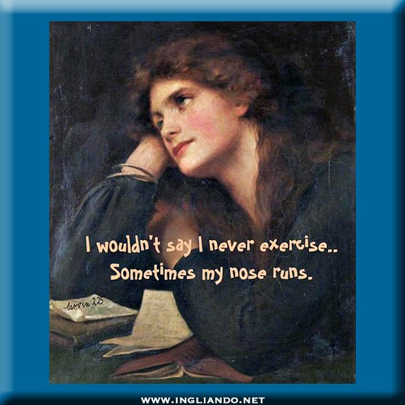 Humour inglese: Exercise