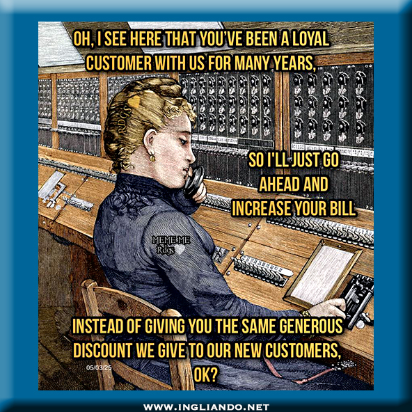 Humour inglese: Loyal&nbsp;customer