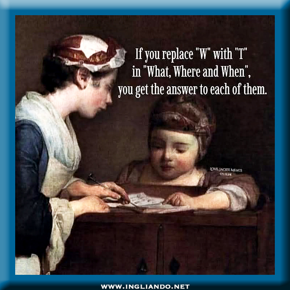 Humour inglese: Answers